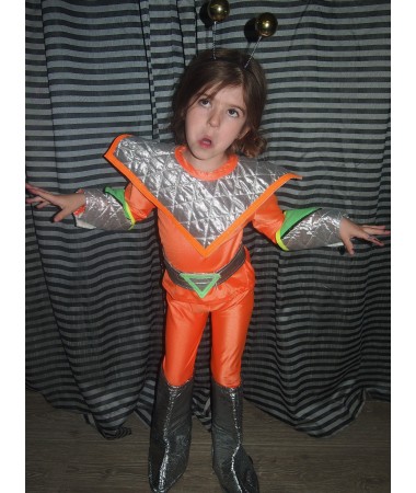 Orange Martian Girl KIDS HIRE